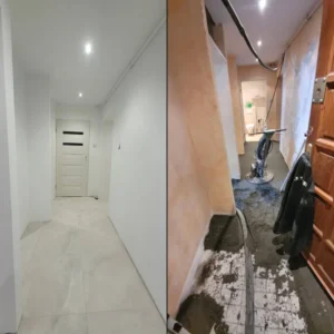 Wykończenie mieszkania przez Atłas Design przed i po